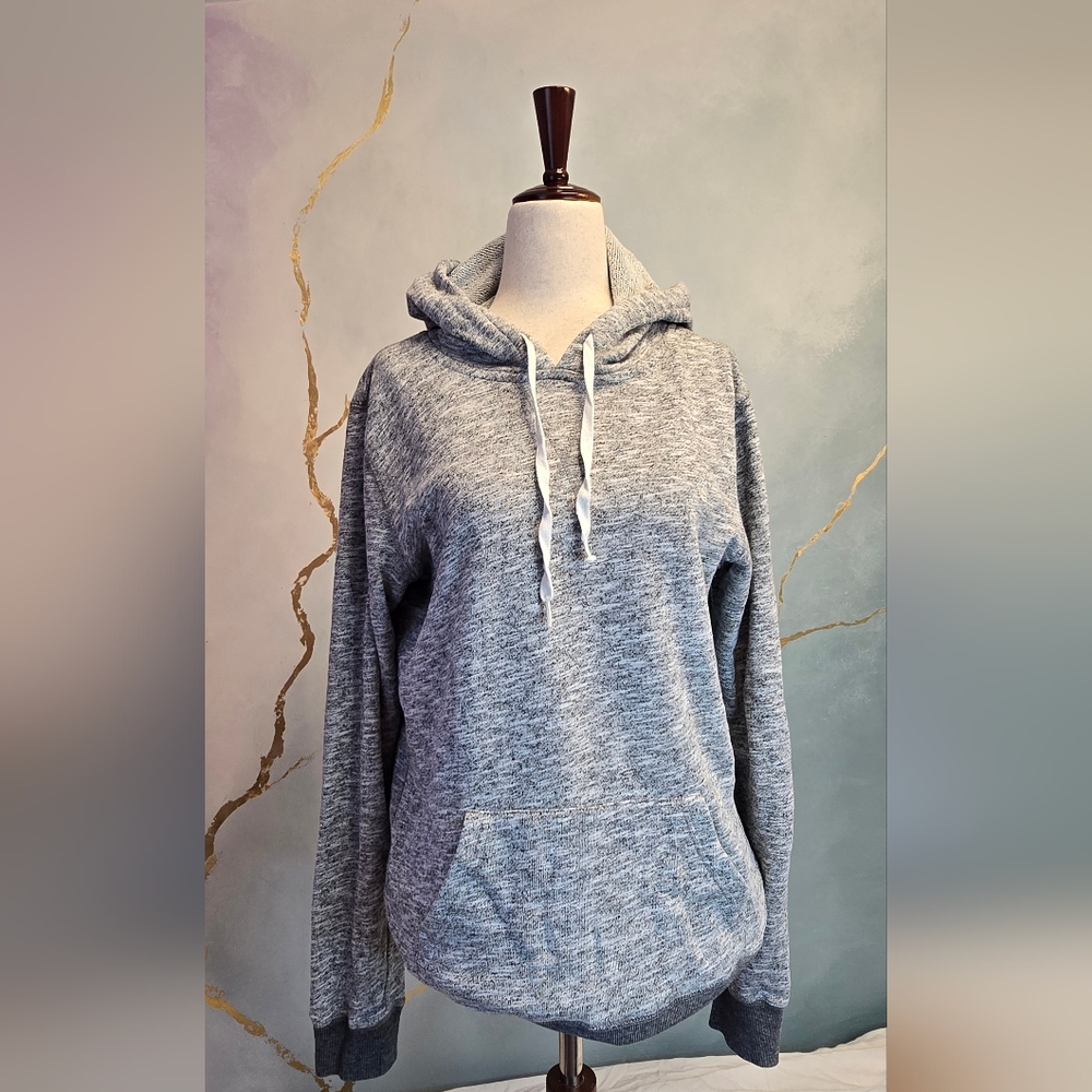 Element Women's Classic Heather Gray Hoodie Charcoal Grey Trim M